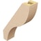 Ekena Millwork 3-inch W x 10-inch D x 14-inch H Geneva Rough Cedar Woodgrain TimberThane Knee Brace, Primed BRCUR03X10X14GNVRCPR - alternate 3